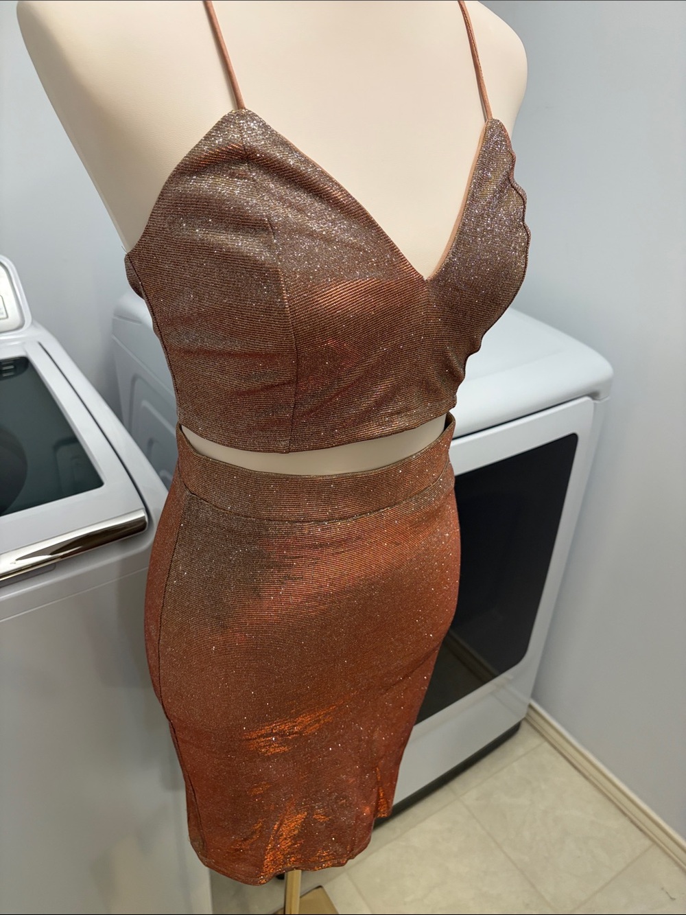 Used Lulu's Sparkle Two-Piece Set - Picture 4 of 5